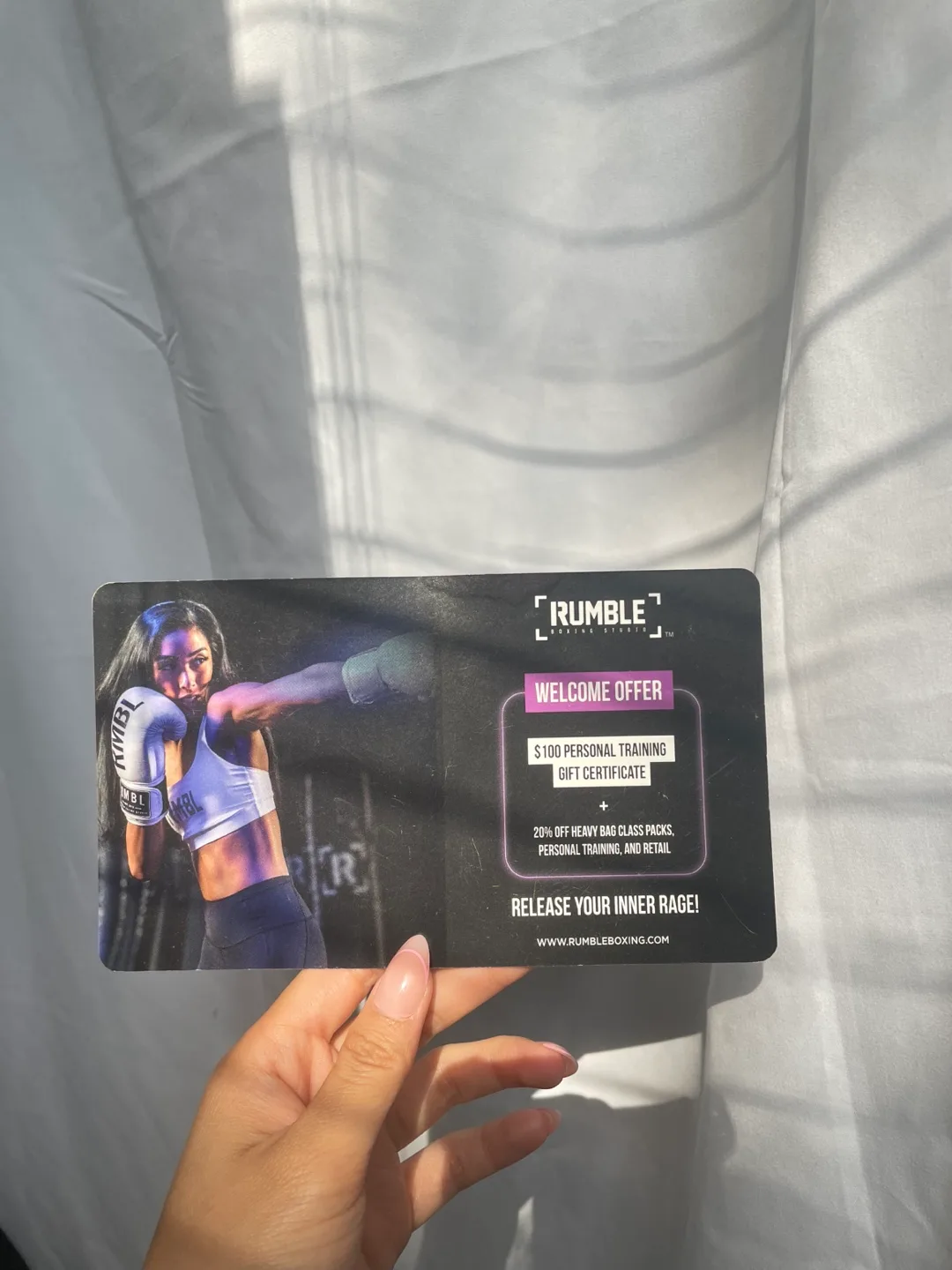 Rumble Boxing $100 Personal Training Gift Certificate thumbnail
