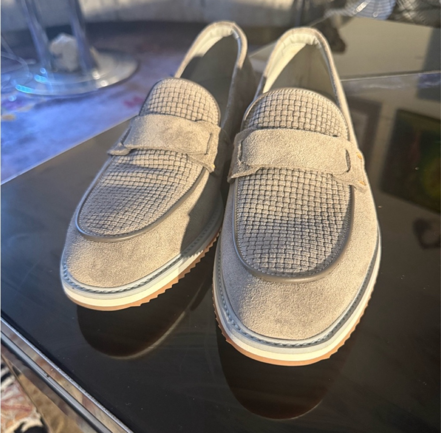 New Canali Suede Loafers