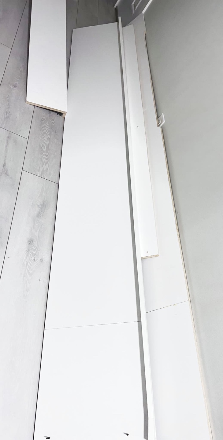 Closet shelving wood