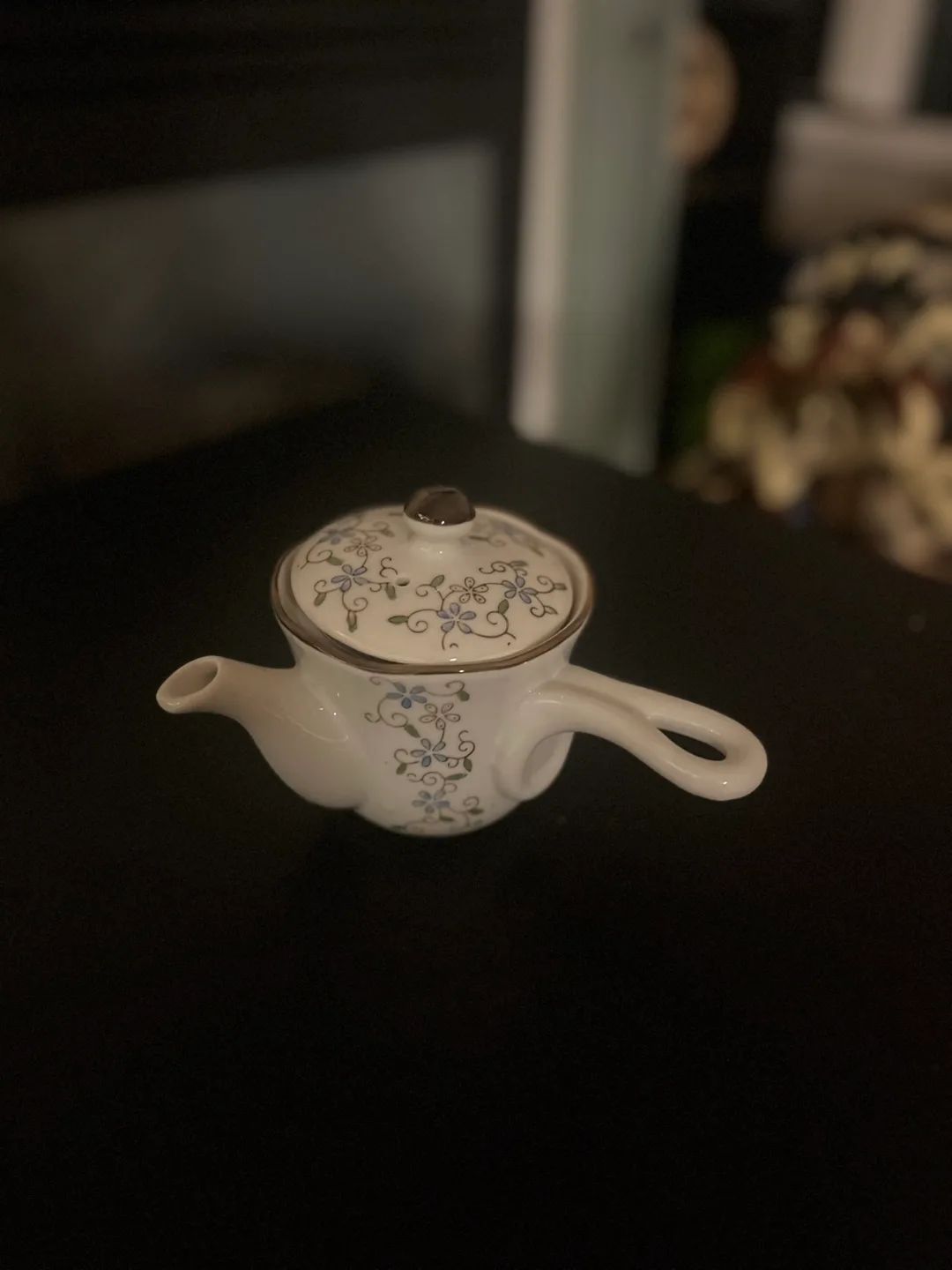 Small Japanese Teapot with Floral Design thumbnail