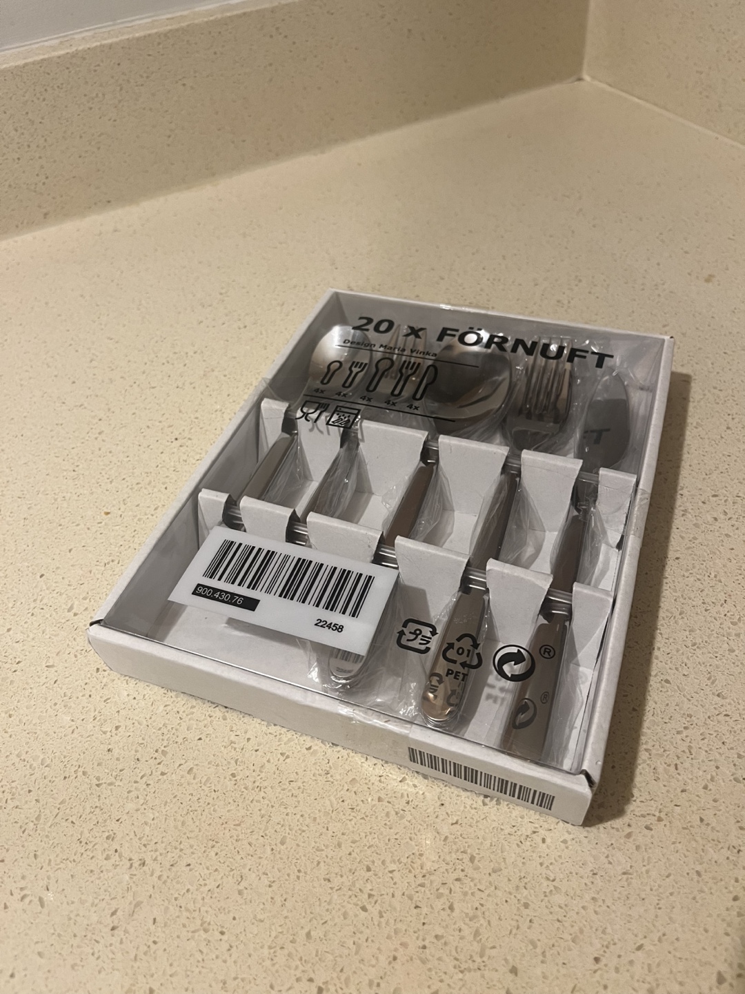 IKEA Förnuft 20-Piece Cutlery Set - New in Box! - photo 2