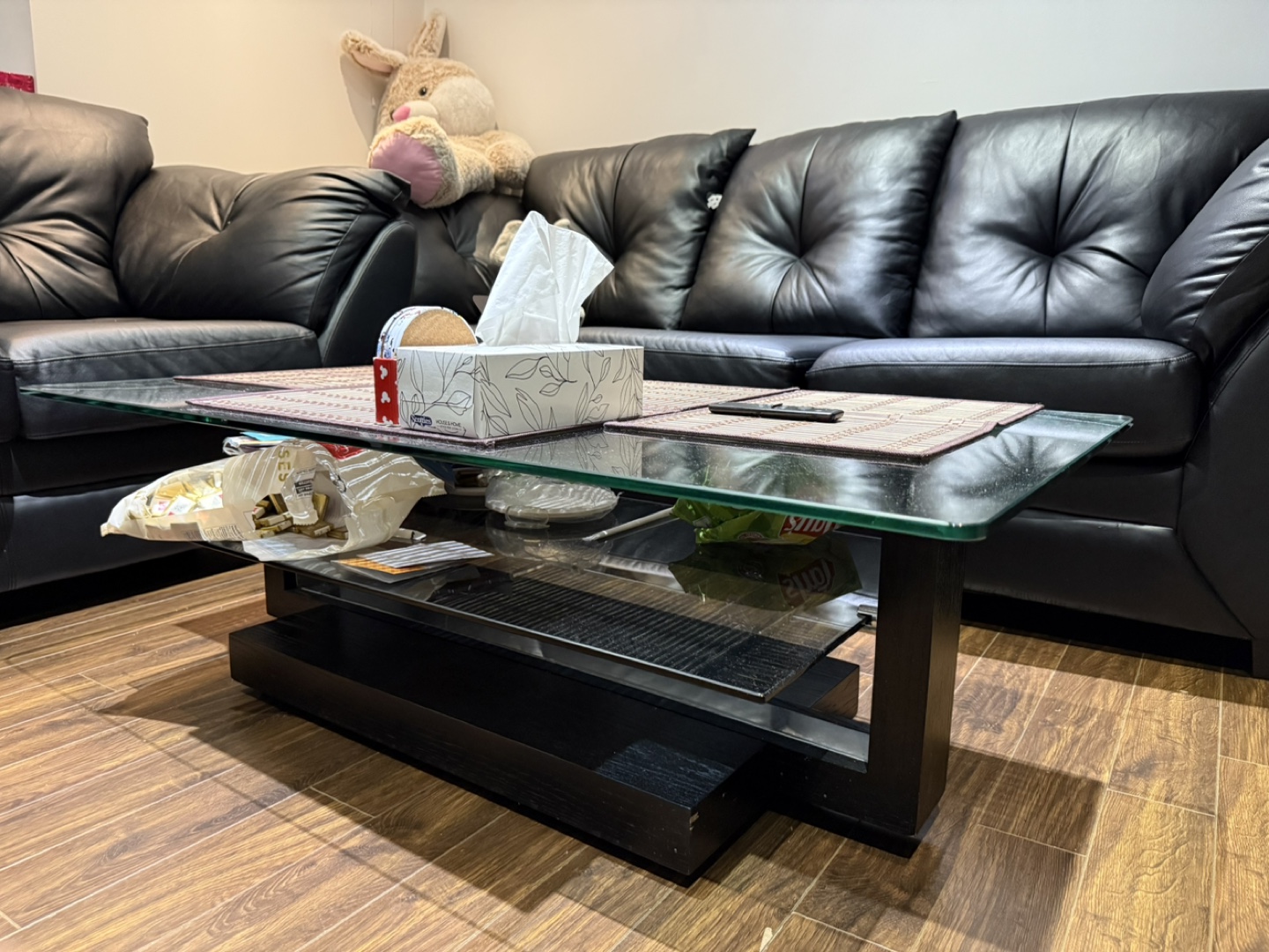 Glass Top Coffee Table - photo 2