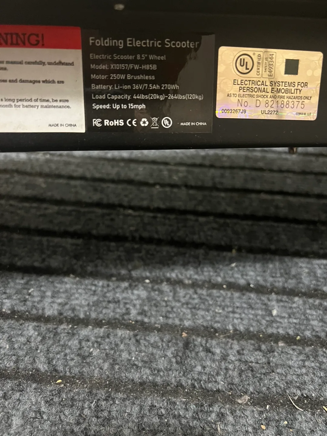 Folding Electric Scooter 8.5" Wheel image indicator(2)