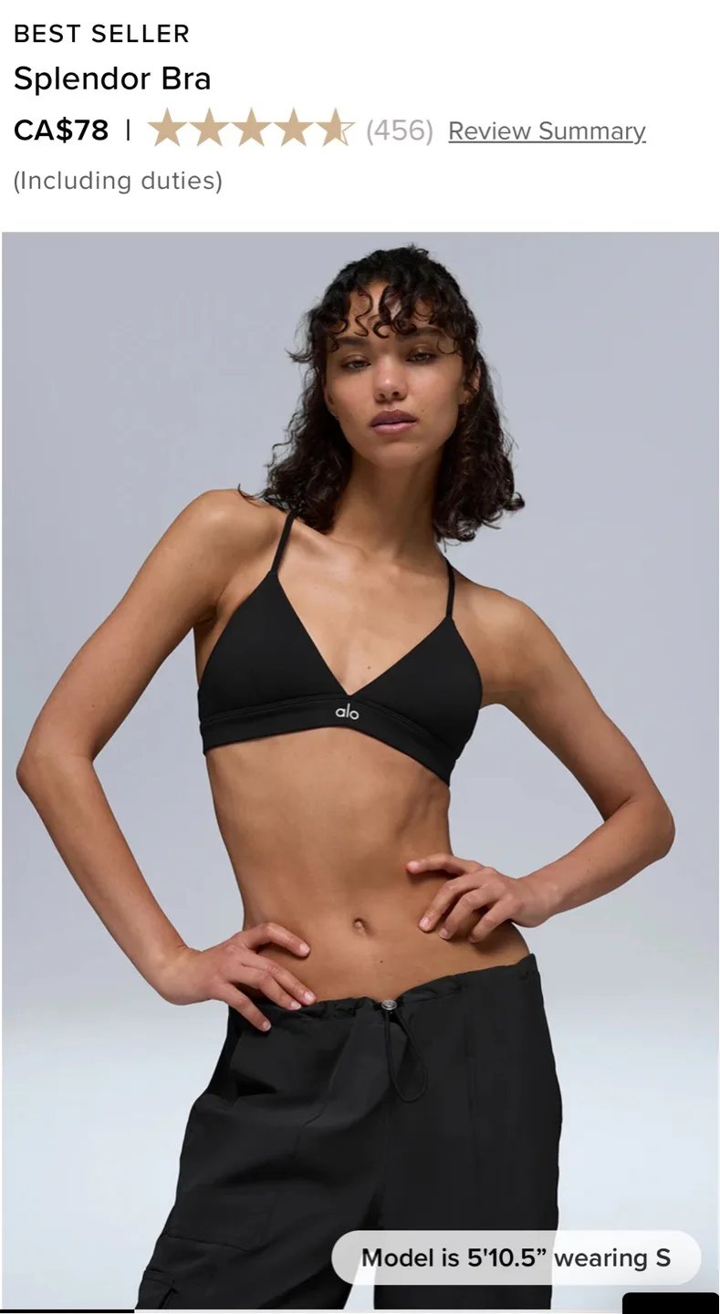 ALO Splendor Bra & Airlift Energy Shorts - Black image indicator(4)