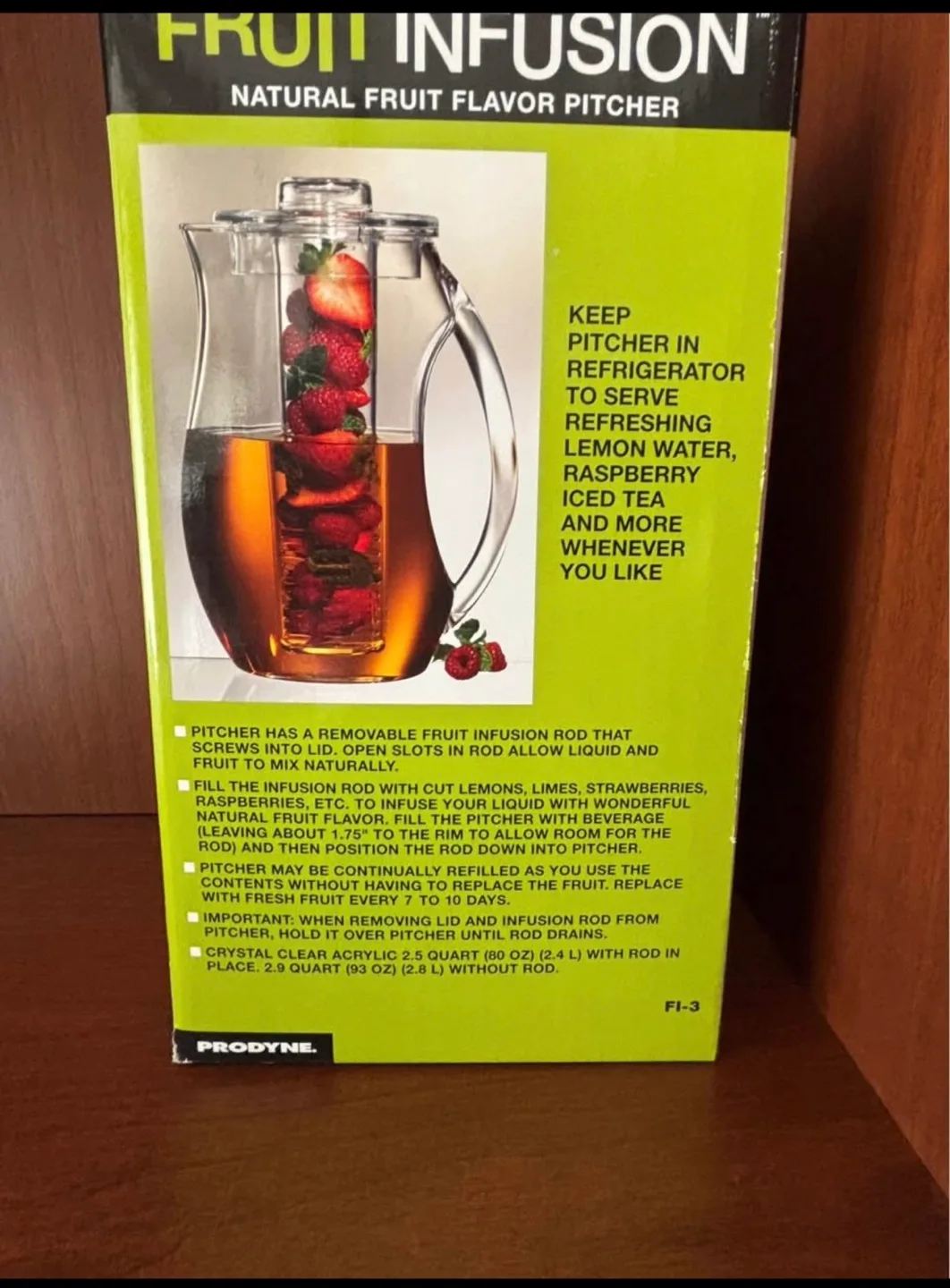 New Prodyne Fruit Infusion Beverage Pitcher image indicator(2)