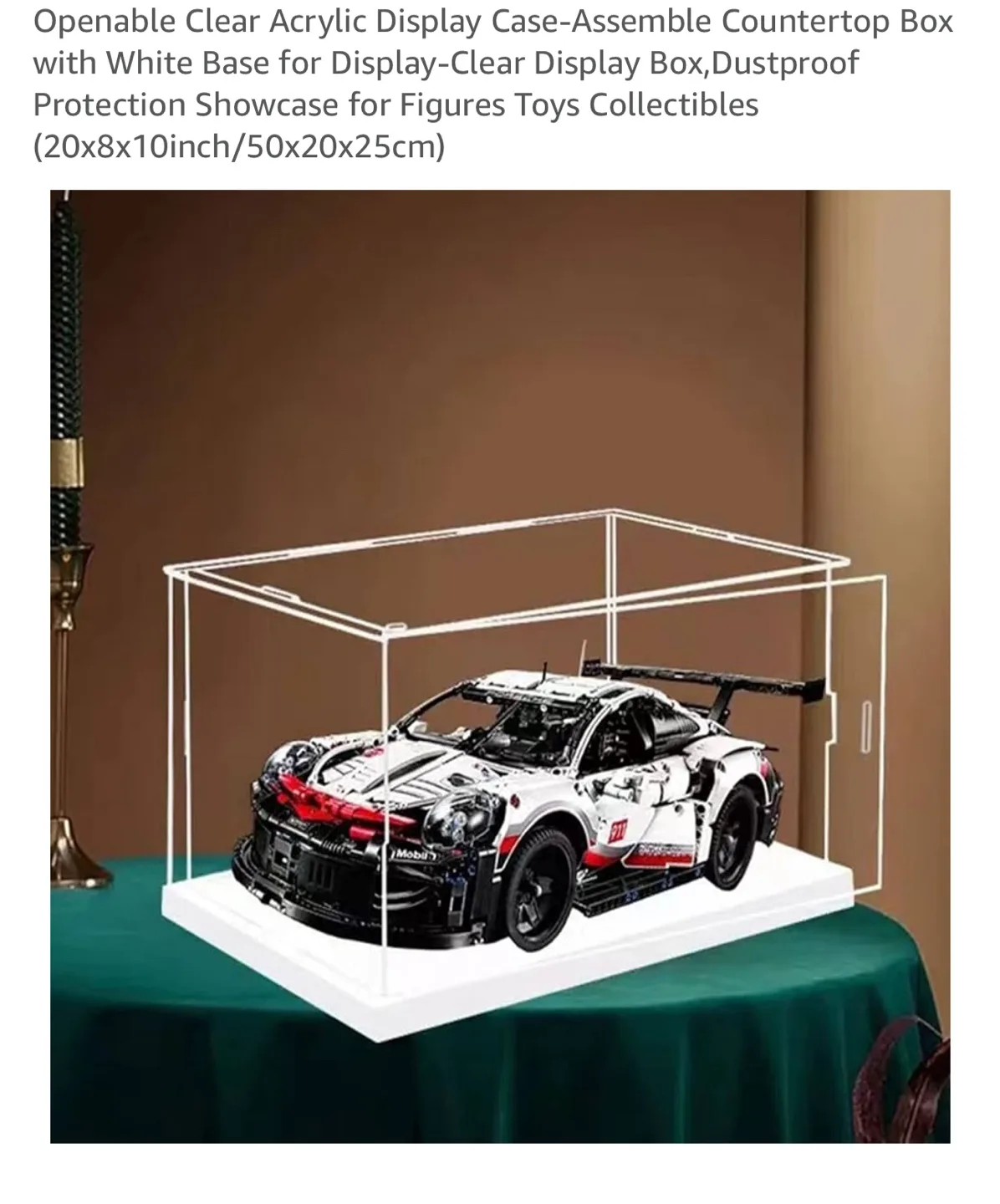 New Acrylic Display Case 20x8x10 inch thumbnail