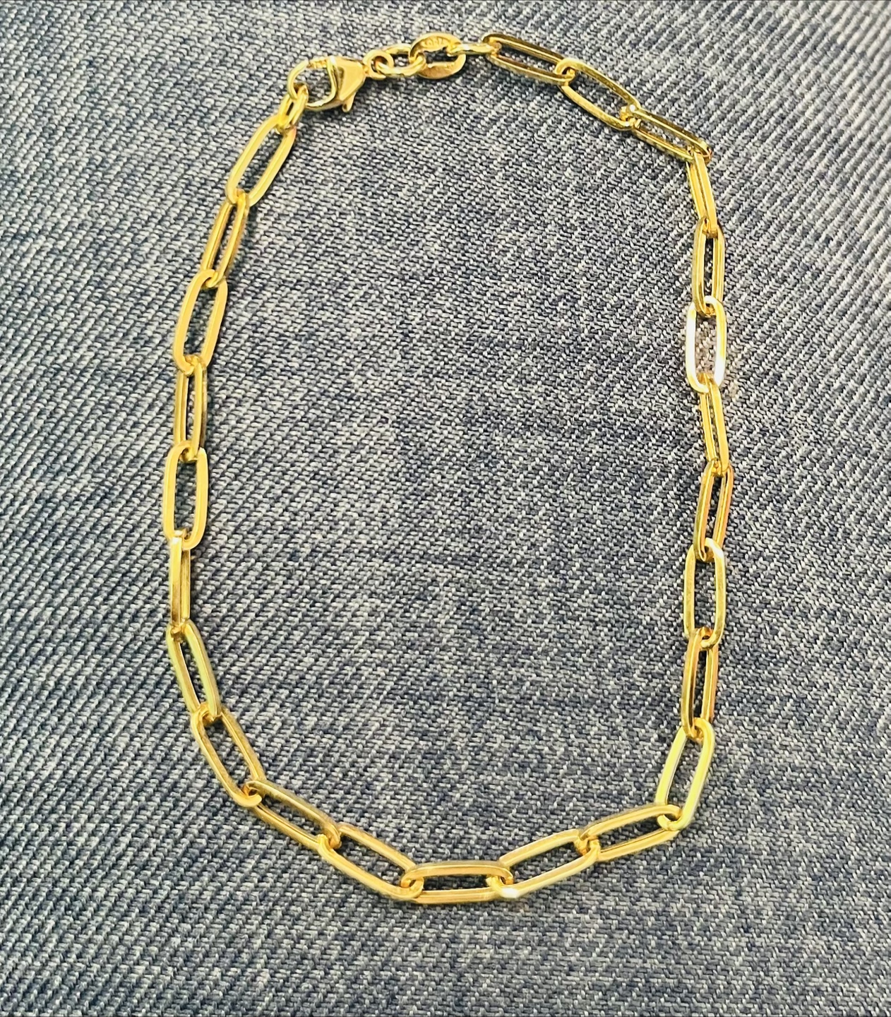18k Paper clip bracelet - photo 2