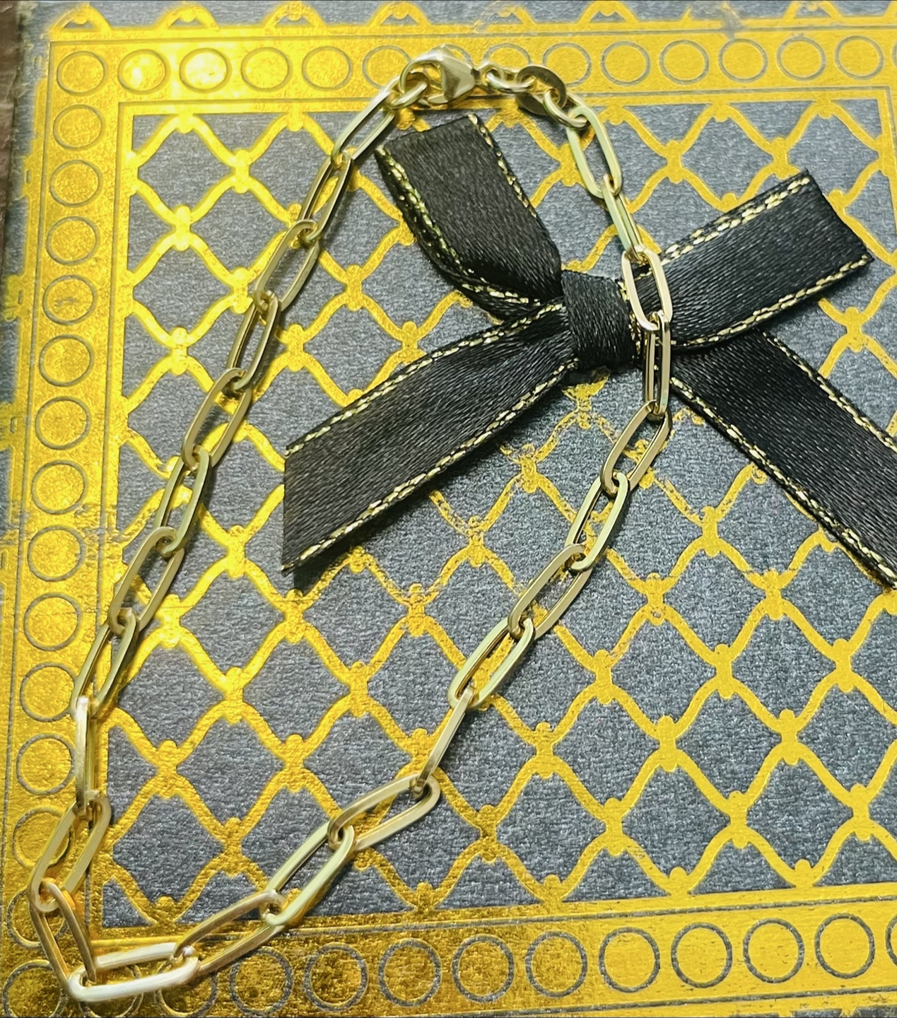 18k Paper clip bracelet - photo 3