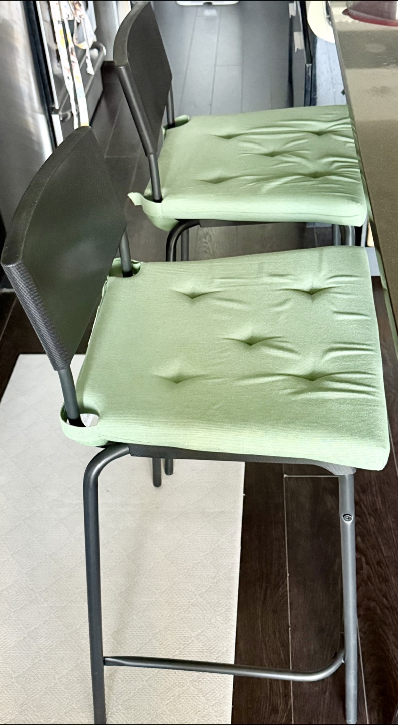 Set of 4 Green Kitchen Chairs