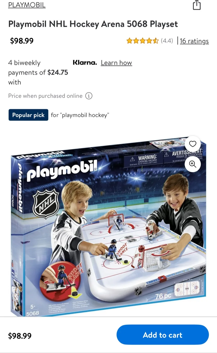 Playmobil NHL Hockey Arena 5068 Playset thumbnail