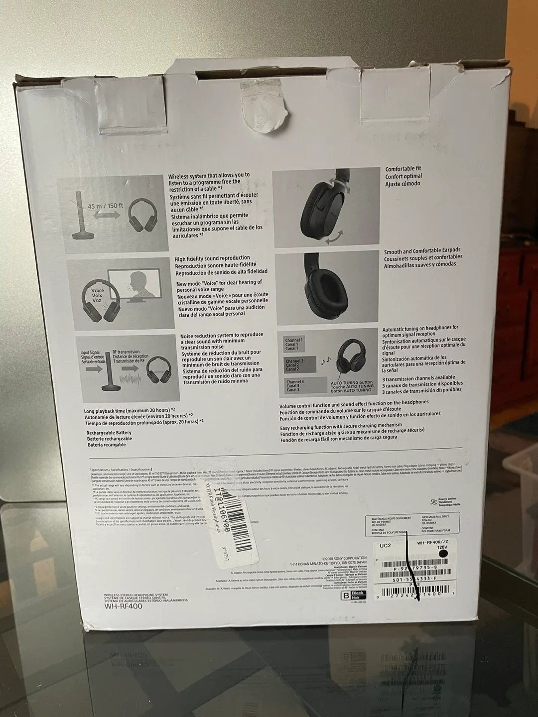 NEW Sony WH-RF400 Wireless Headphones image indicator(2)