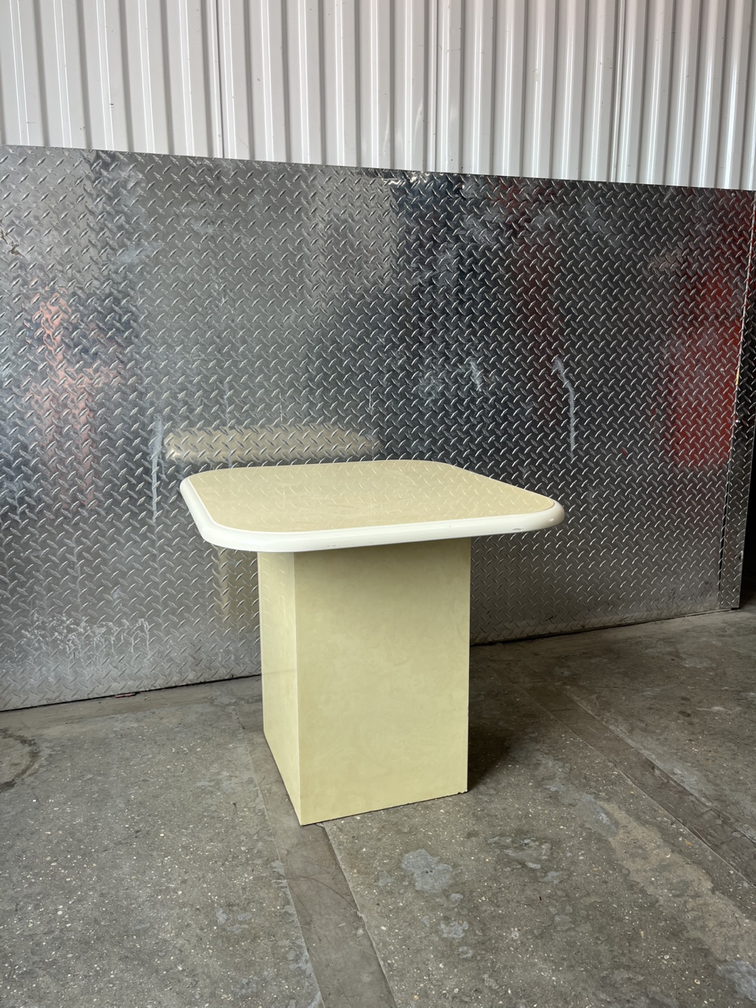 Vintage Italian Cream Accent Table