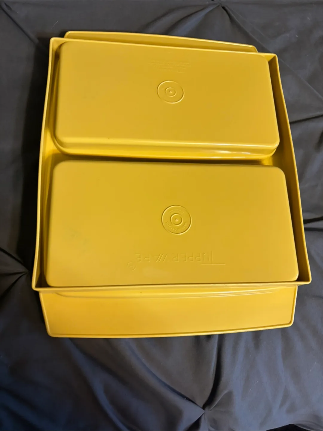 Vintage Tupperware Deviled Egg Tray Carrier and steamer image indicator(10)