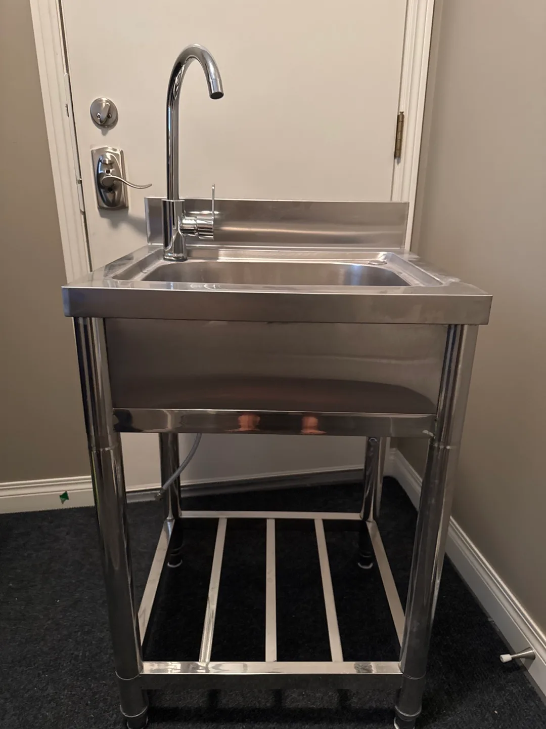 Stainless Steel Utility Sink with faucet thumbnail