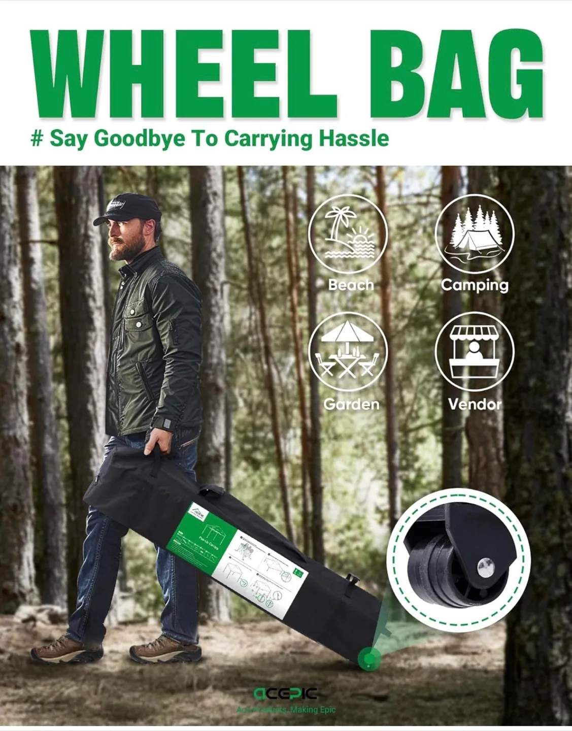 Acepic 10x10 Pop Up Canopy Tent  ( BRANDNEW ) image indicator(4)