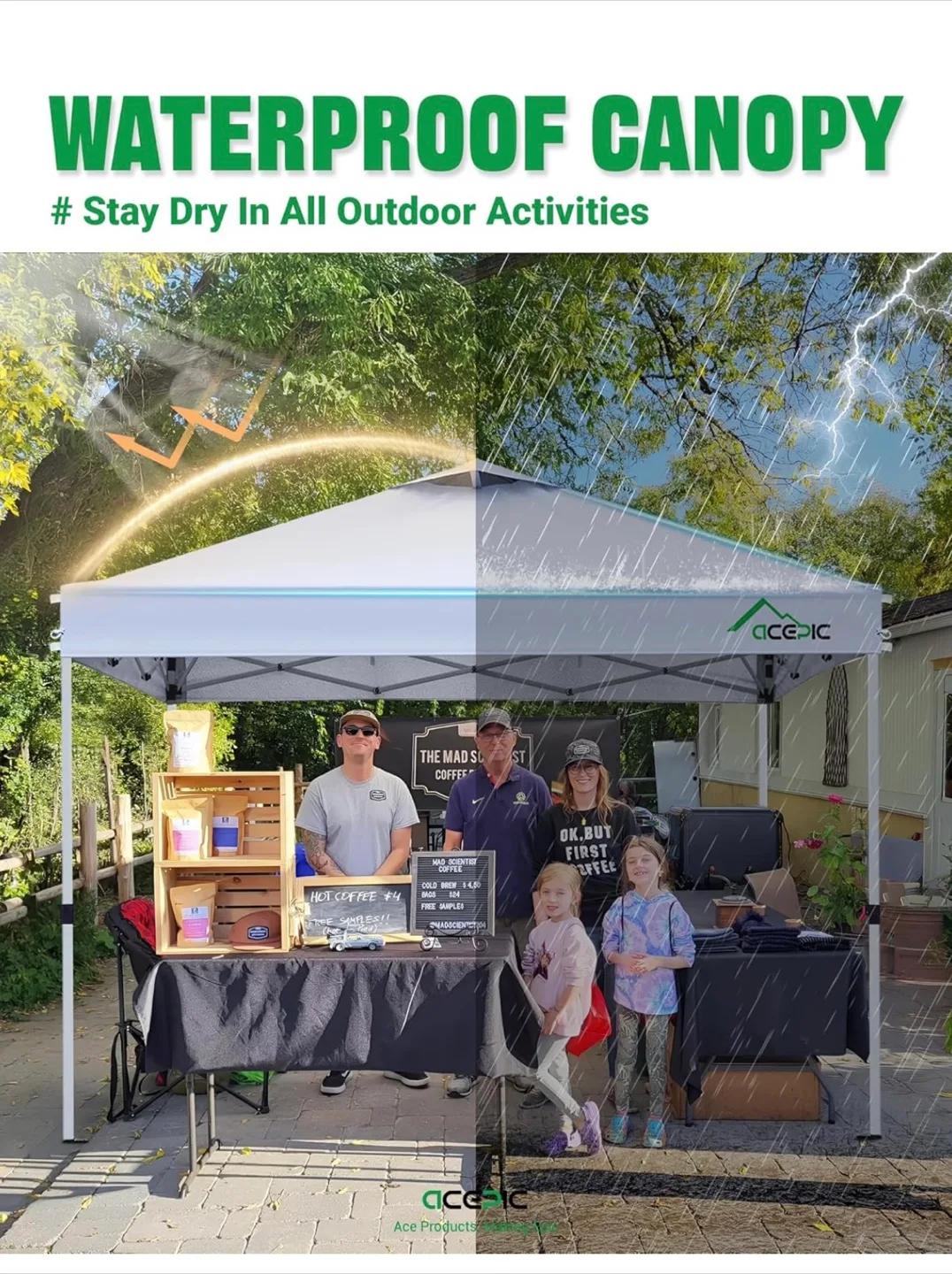 Acepic 10x10 Pop Up Canopy Tent  ( BRANDNEW ) image indicator(6)