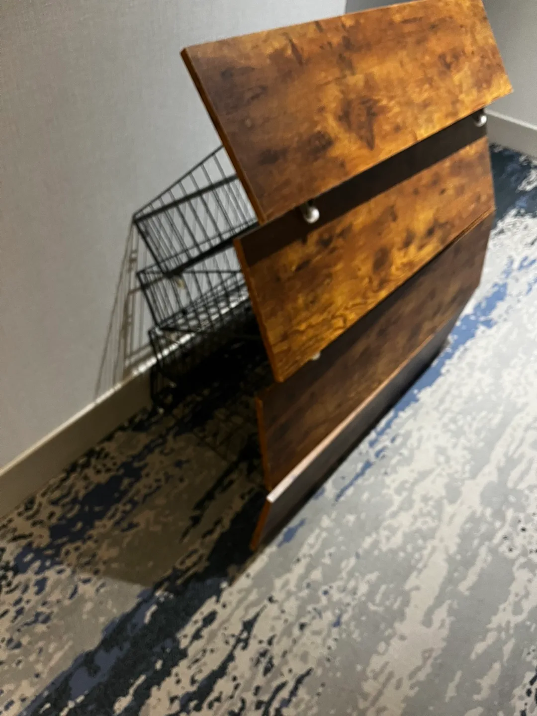 4 Wood & Metal Wire Basket Drawer Organizer image indicator(5)