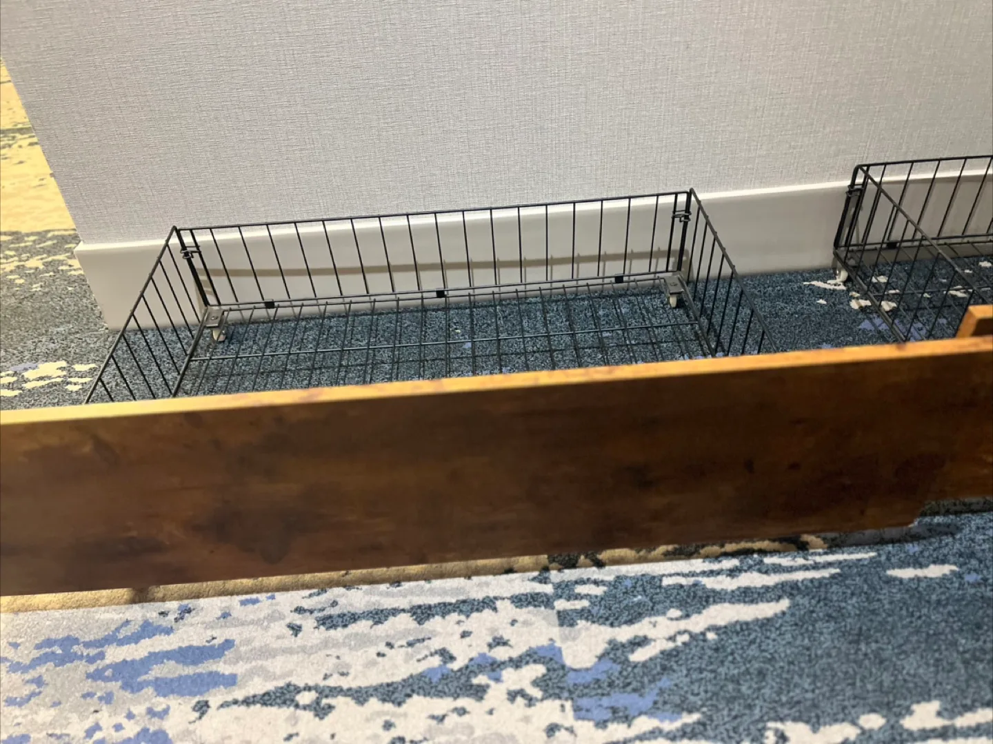 4 Wood & Metal Wire Basket Drawer Organizer image indicator(7)