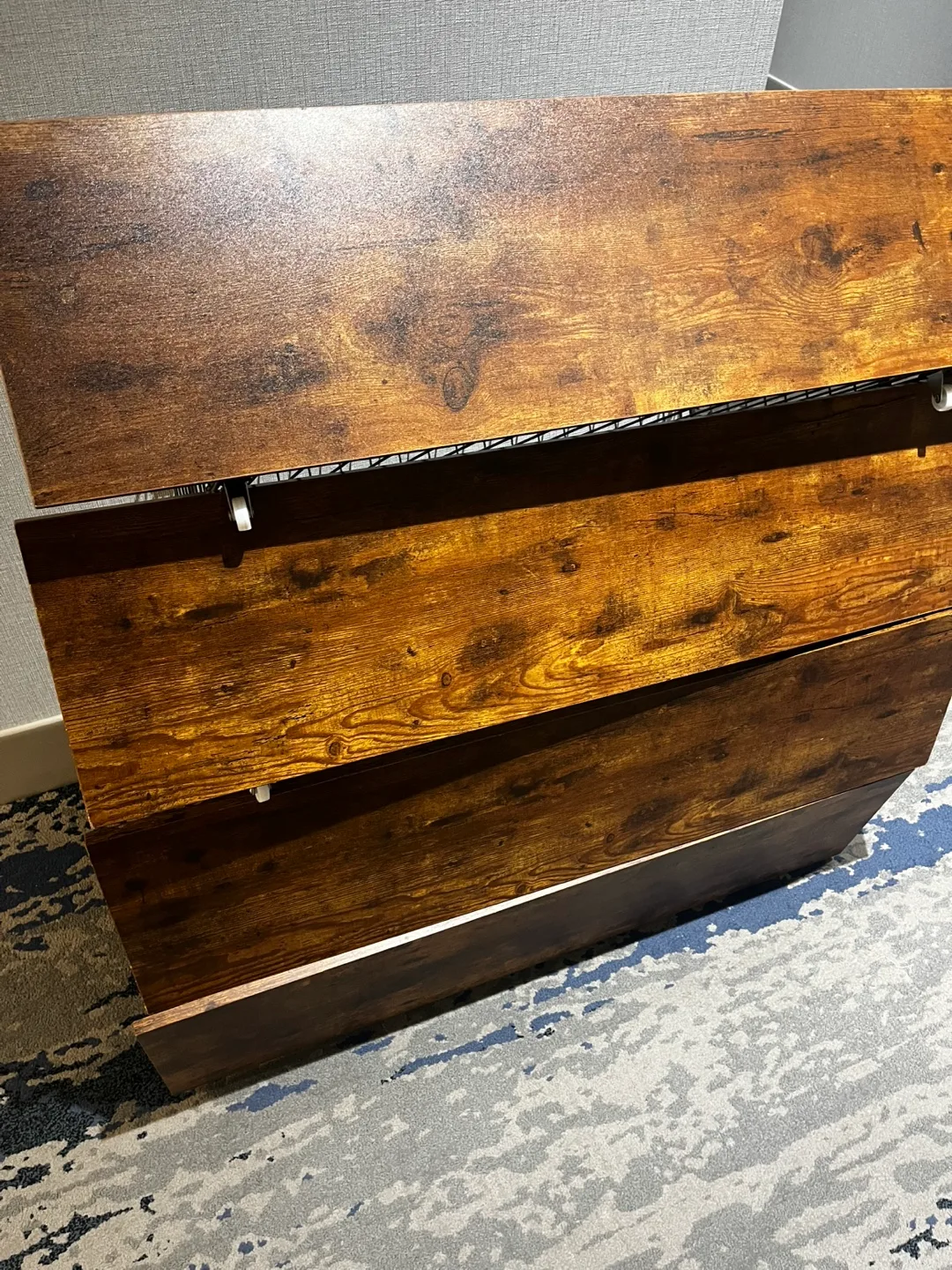 4 Wood & Metal Wire Basket Drawer Organizer image indicator(3)