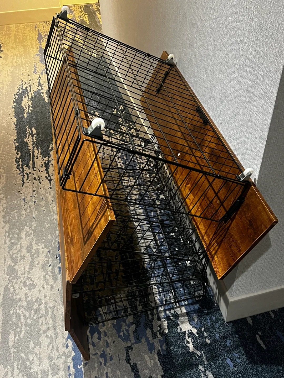 4 Wood & Metal Wire Basket Drawer Organizer image indicator(4)