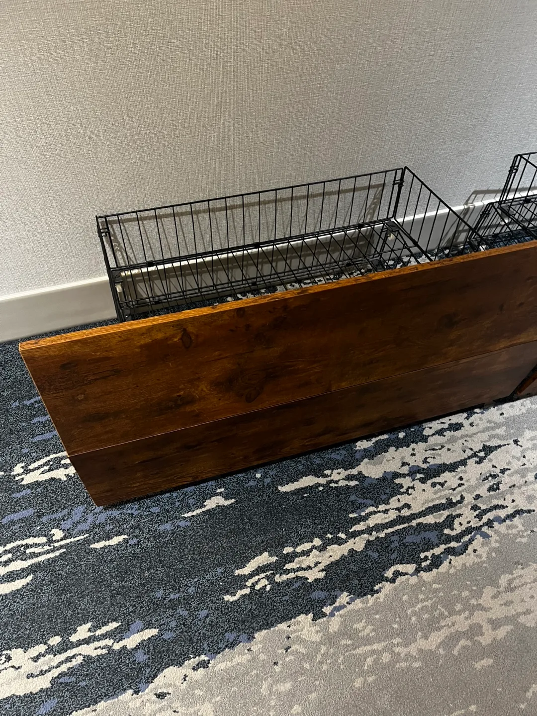 4 Wood & Metal Wire Basket Drawer Organizer image indicator(10)