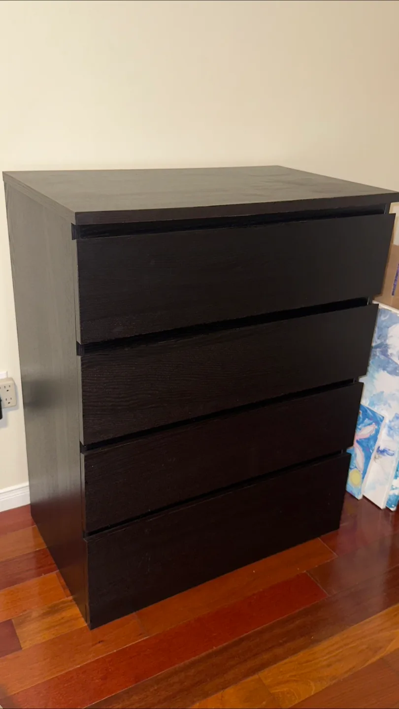 IKEA Malm 6 Drawer & 4 Drawer Dresser Set - Dark Brown image indicator(8)