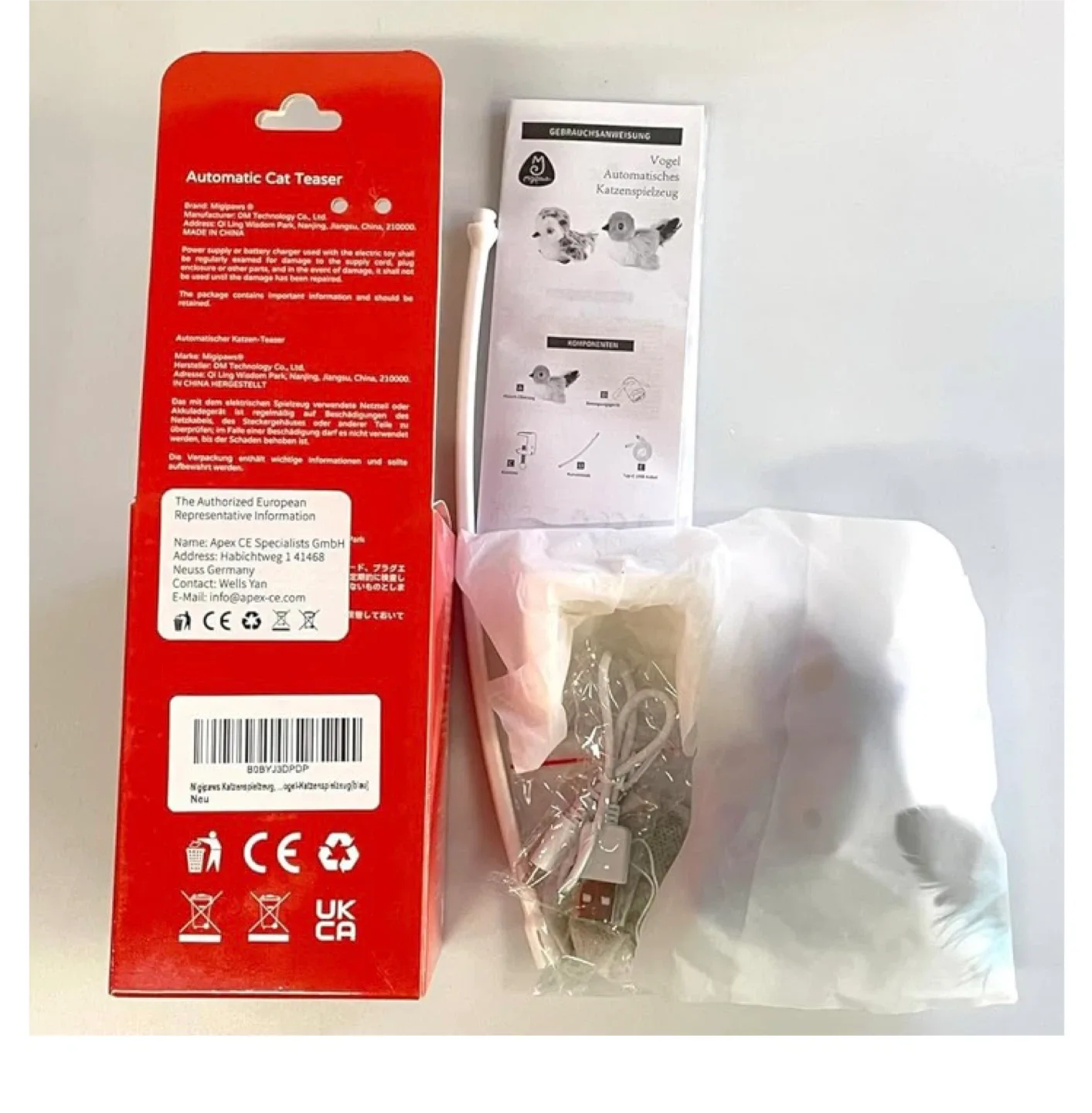 Migipaws Interactive Flapping Bird Cat Toy image indicator(10)