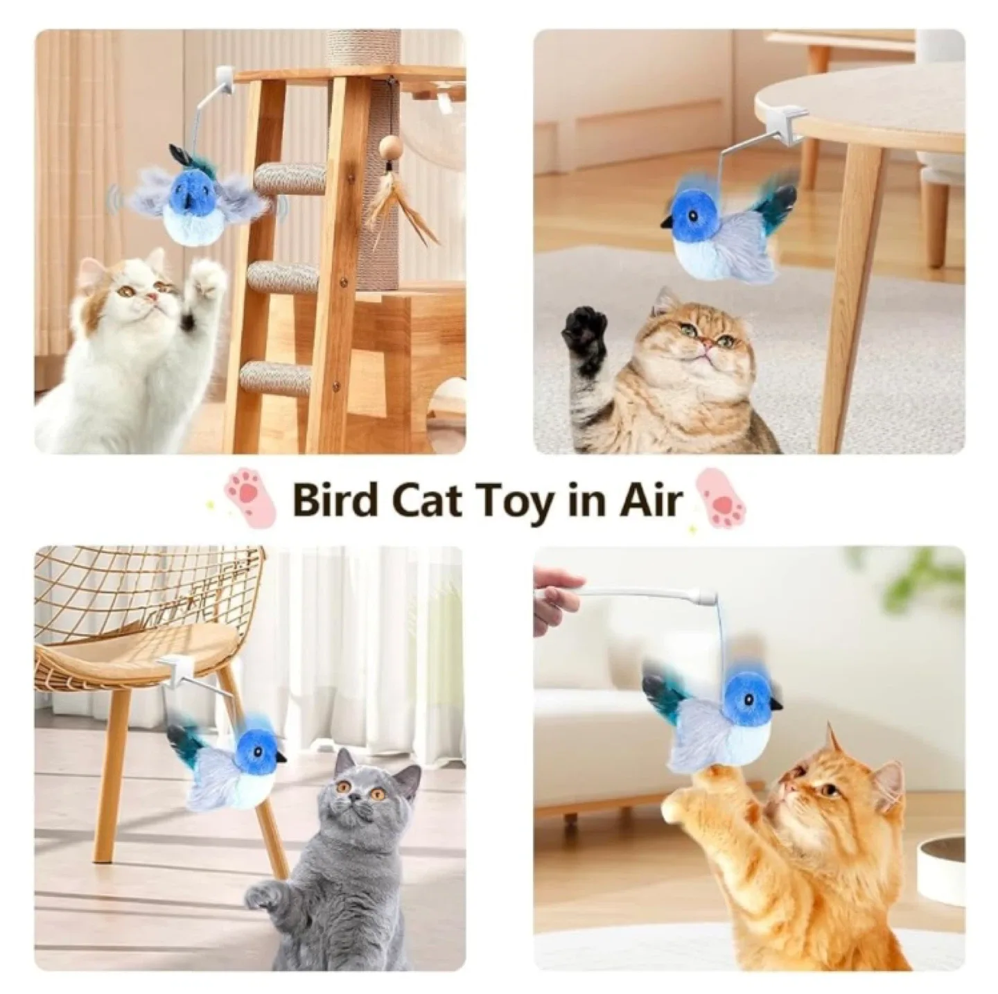 Migipaws Interactive Flapping Bird Cat Toy image indicator(9)