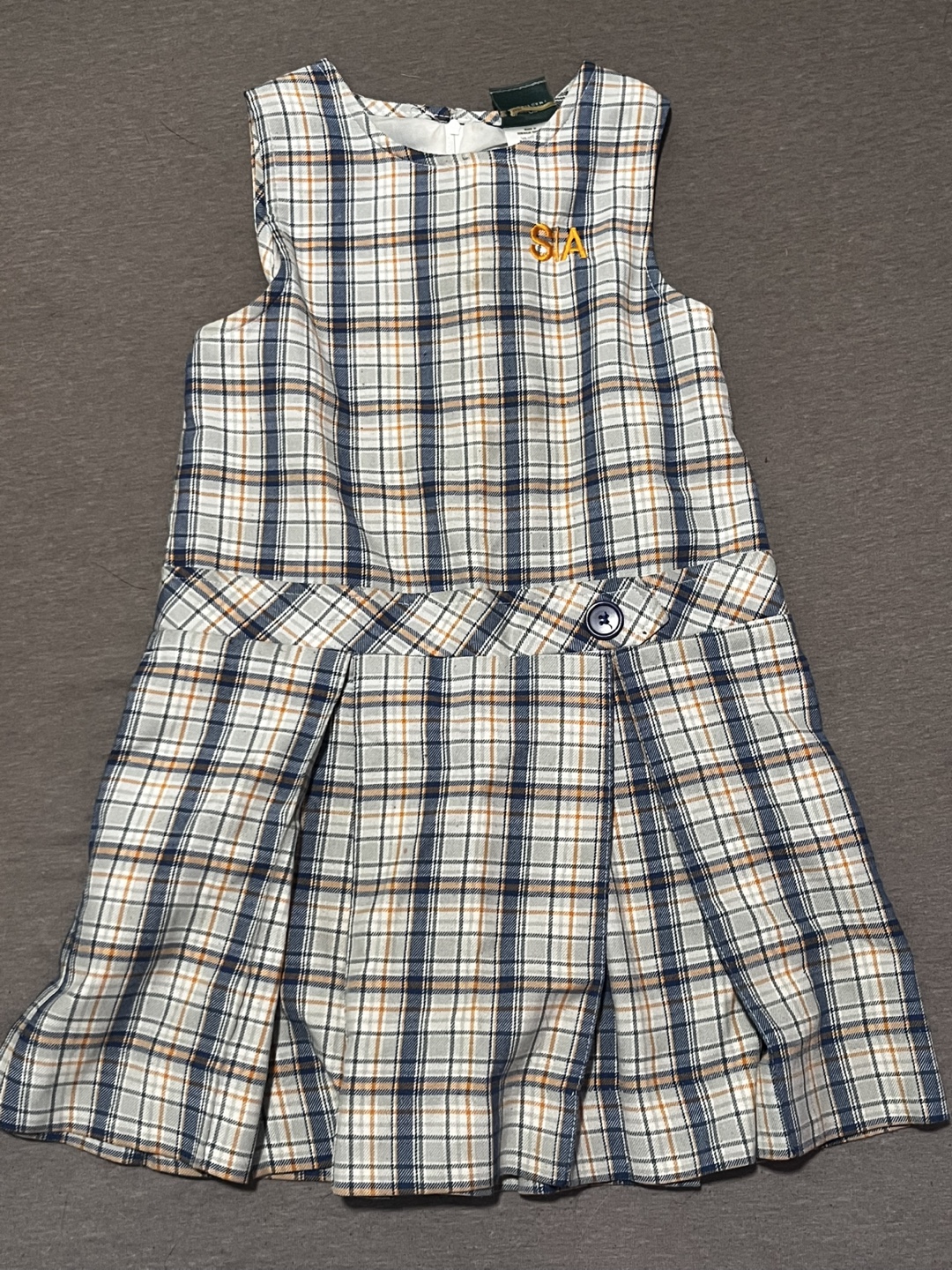 FREE Girls Plaid School Uniform Dress 6G