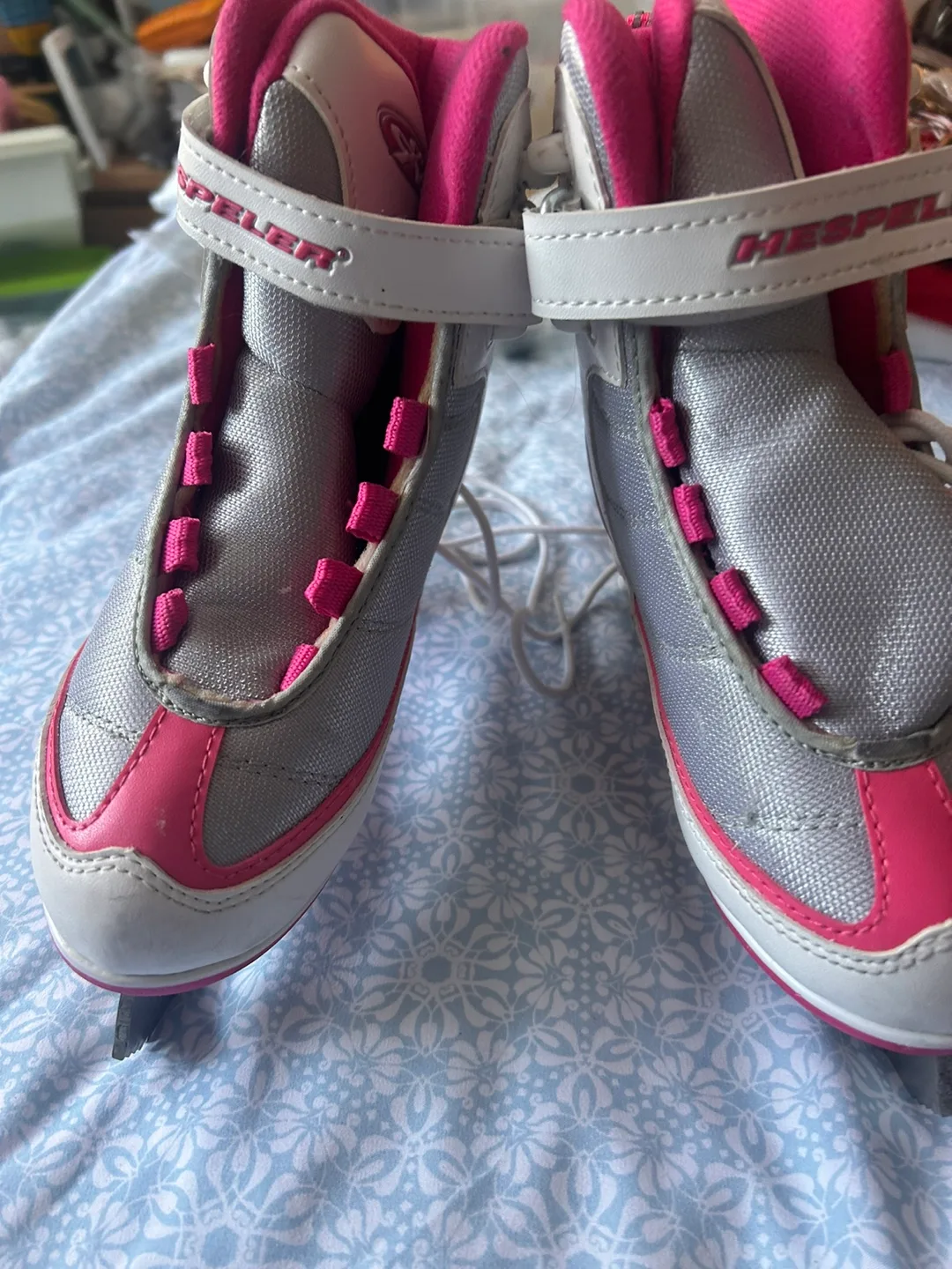 Heppler Ice Skates - Pink & Grey thumbnail