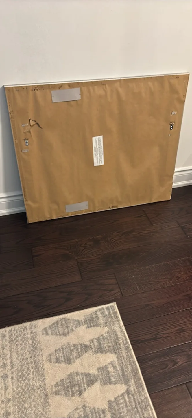 Grey Framed Wall Mirror - 27x35 inches image indicator(2)