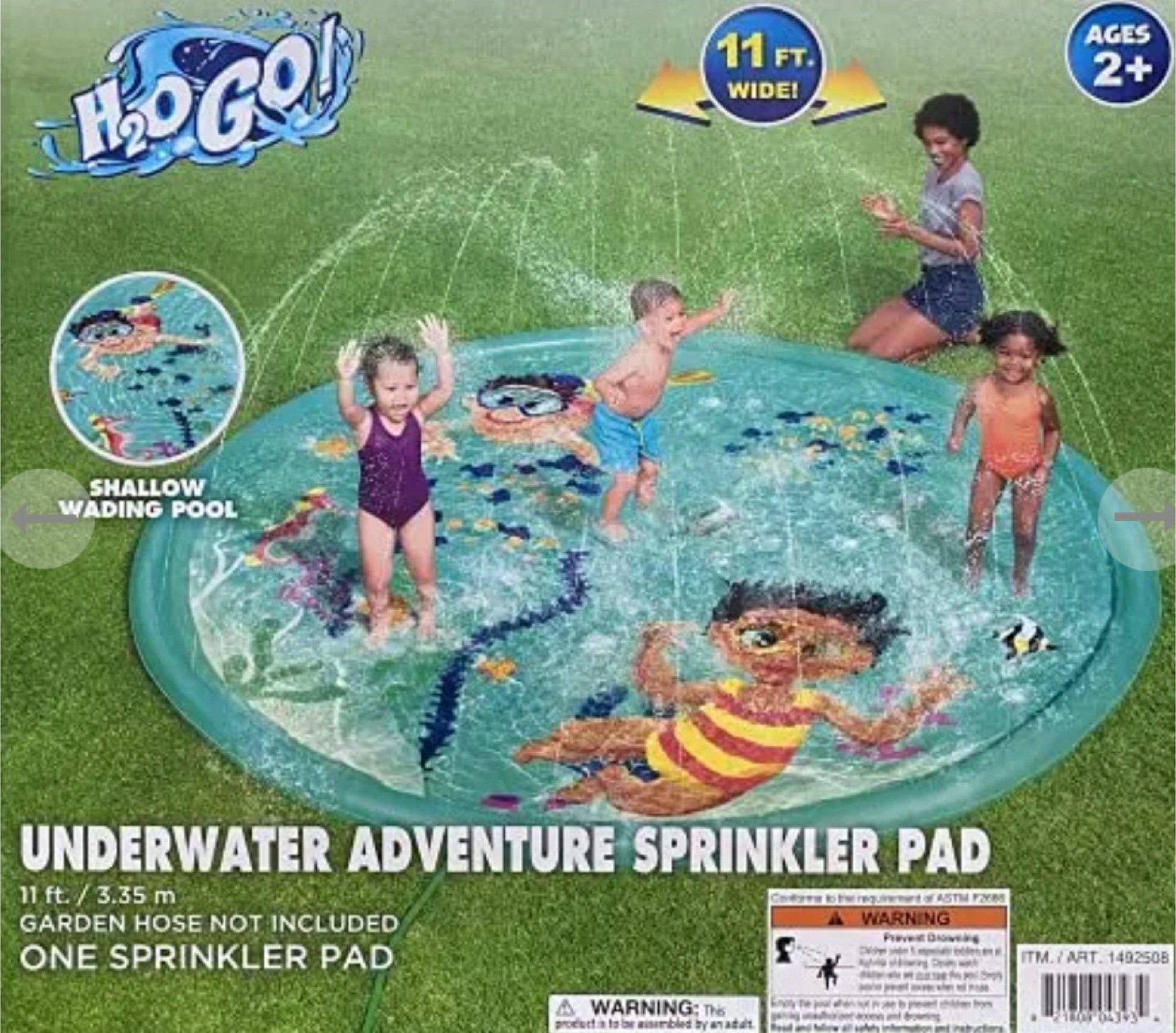 H2OGO! Underwater Adventure Sprinkler Pad - 11 ft - splash pad - photo 2