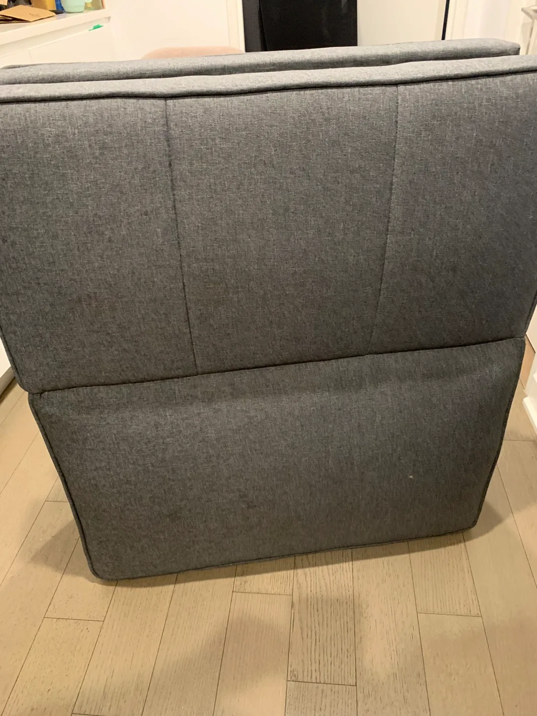 Gray Futon Sofa Bed - 66" x 37.25" (without legs) image indicator(8)