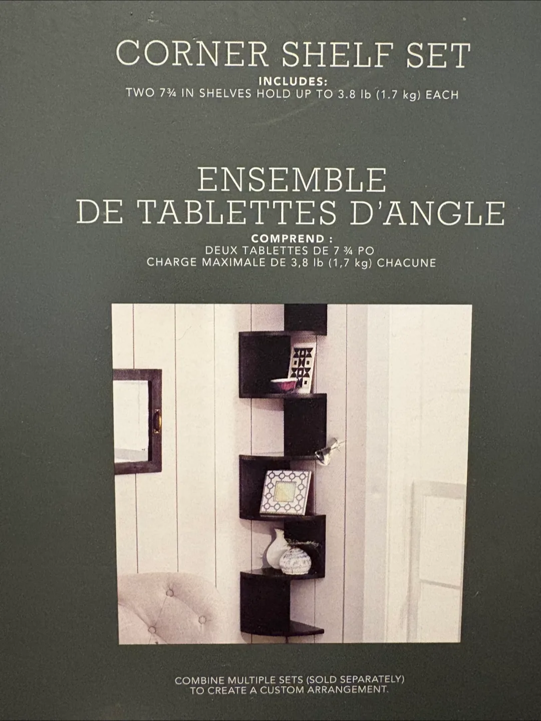 3 Threshold Corner Shelf Sets - New in Box! image indicator(2)