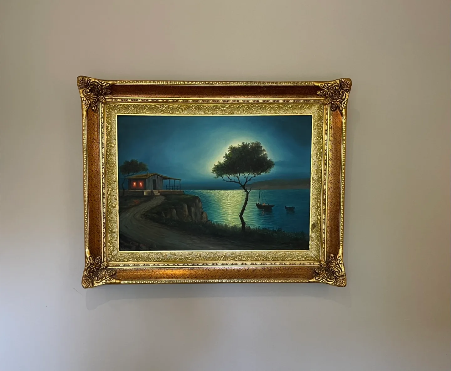 Framed Landscape Oil Painting thumbnail