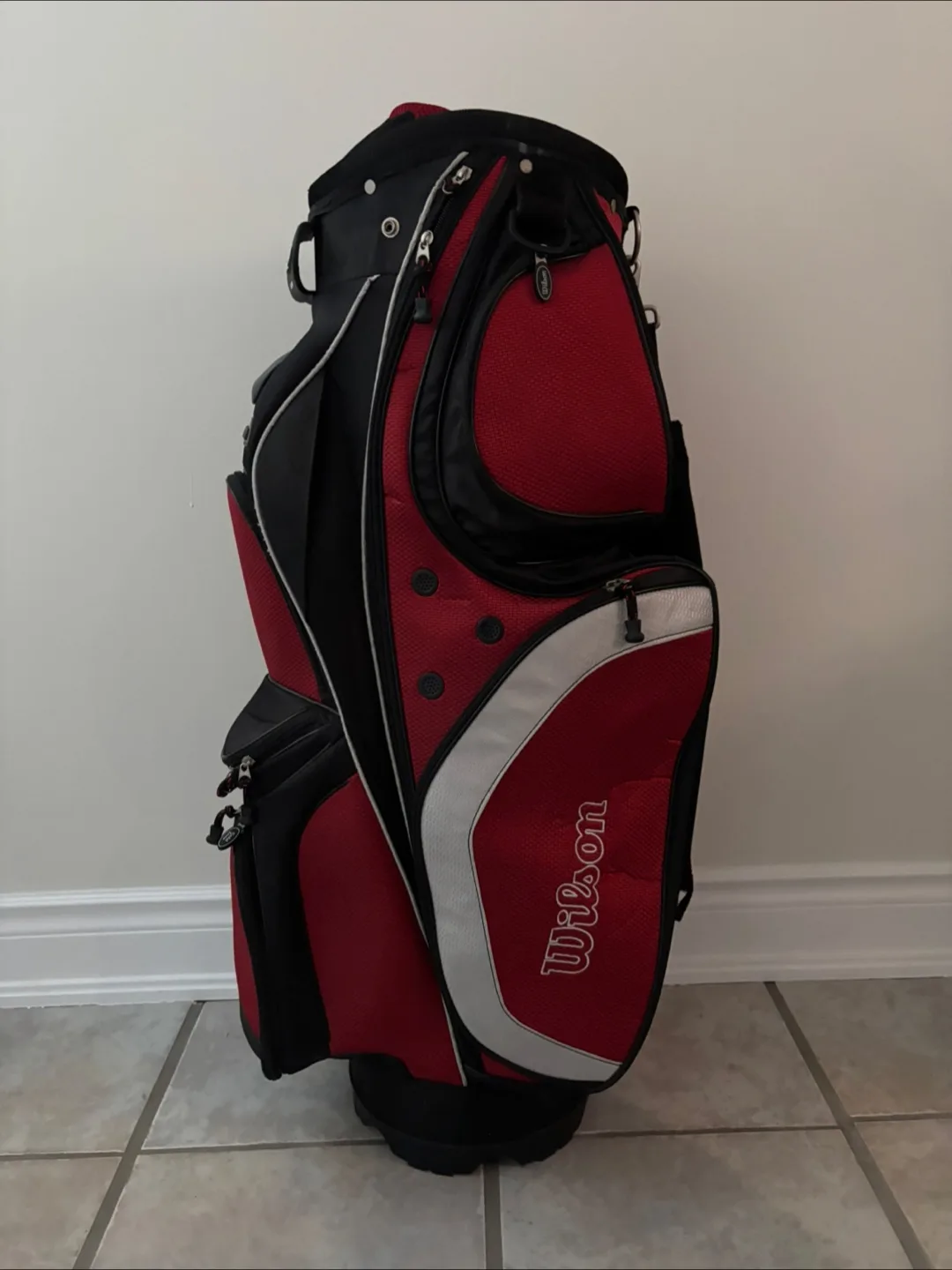 Wilson Golf Cart Bag - Red & Black thumbnail