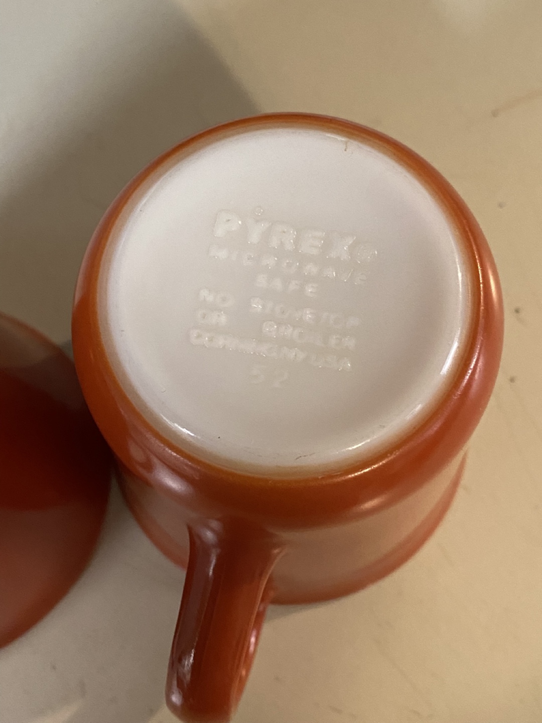 Pyrex Orange Mugs (Set of 2) - photo 4