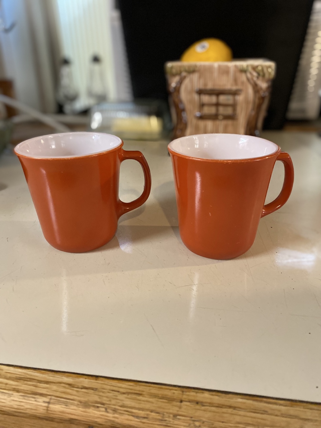 Pyrex Orange Mugs (Set of 2)
