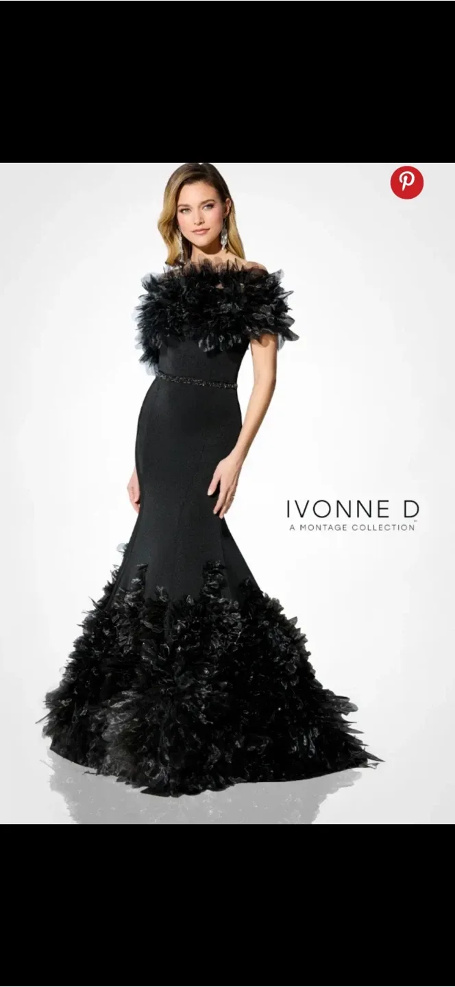 Ivonne D Black Formal Dress image indicator(2)