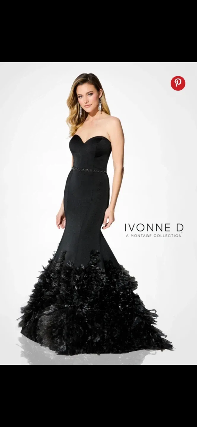 Ivonne D Black Formal Dress image indicator(3)