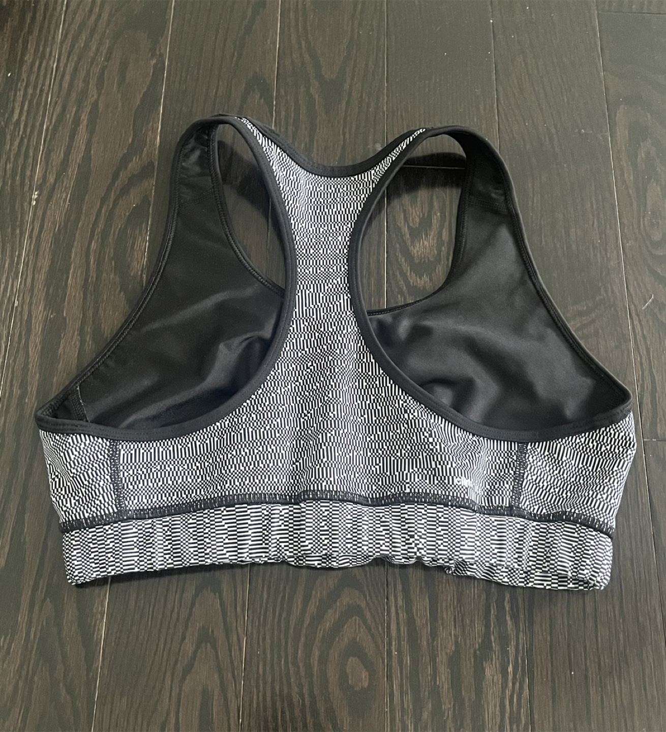 Adidas Black & White Sports Bra - Size L - photo 2