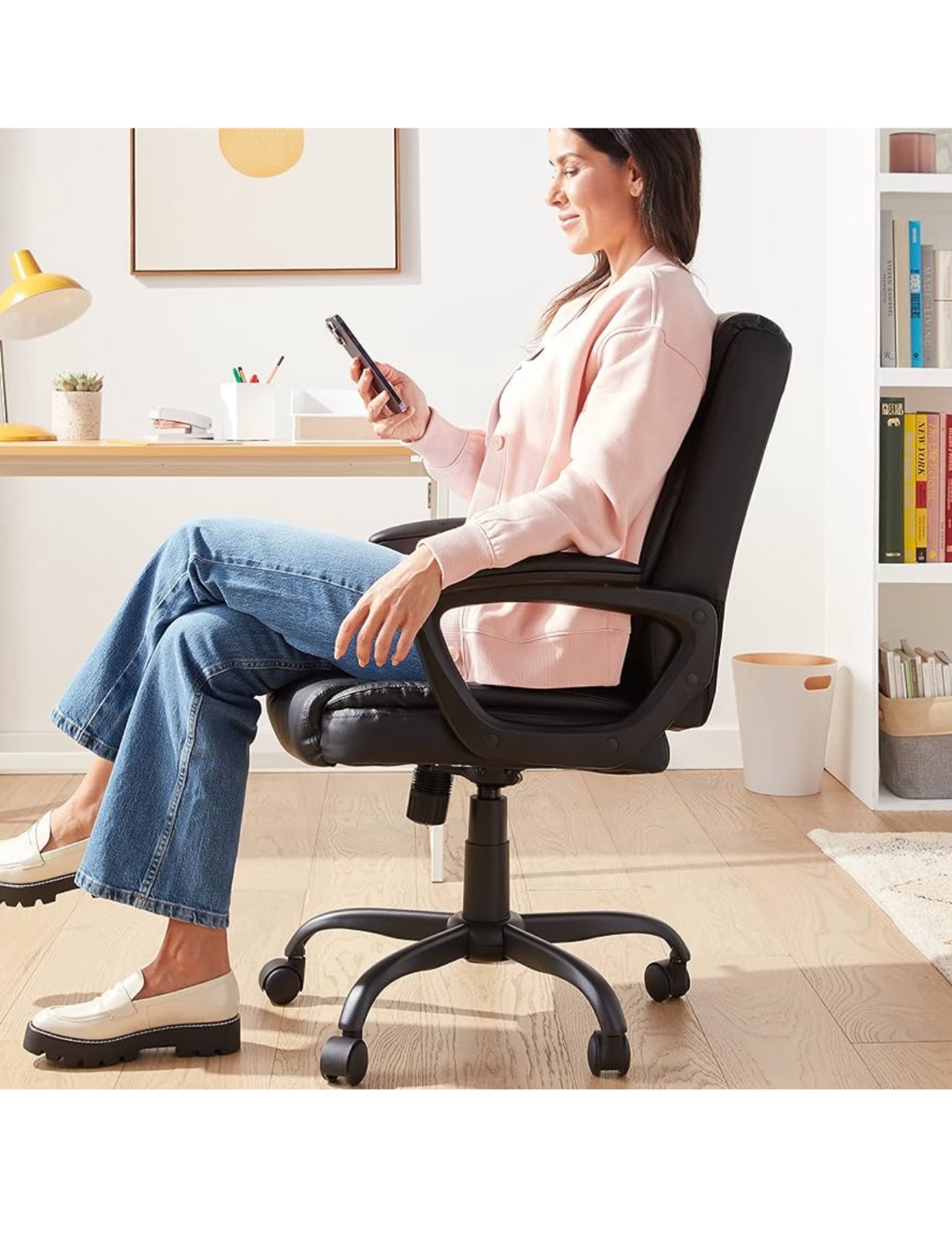 Amazon Basics Mid-Back Office Chair - Black - photo 2