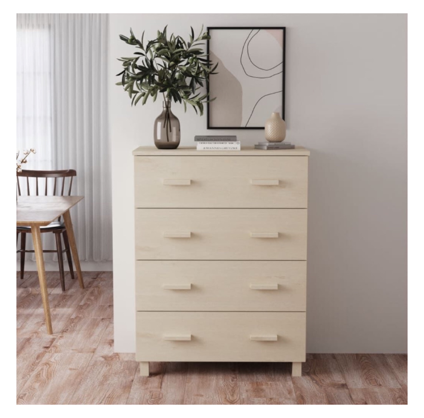 Wooden 4-Drawer Chest Dresser - photo 2