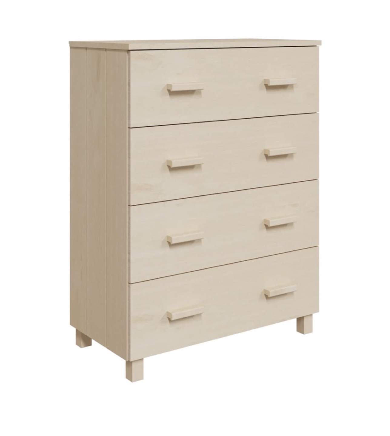 Wooden 4-Drawer Chest Dresser