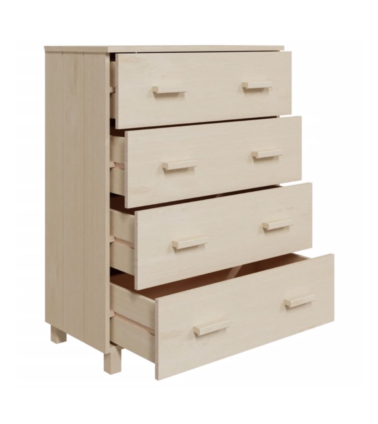 Wooden 4-Drawer Chest Dresser - photo 3