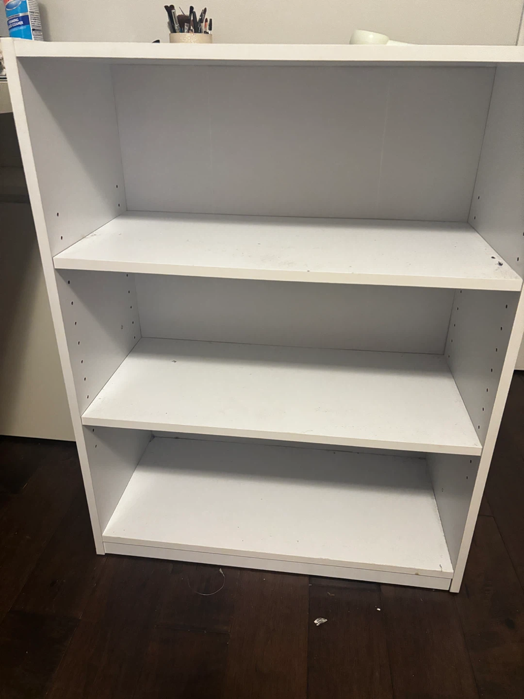 White Bookcase with 3 Shelves