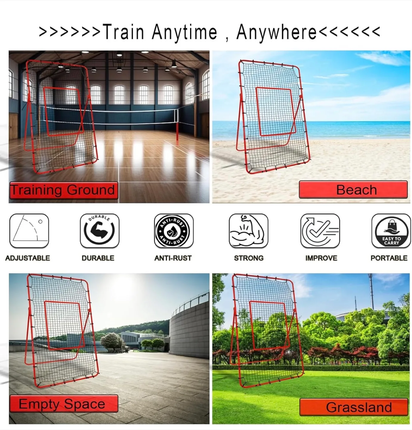 Volleyball Rebounder Net - Train Anywhere! image indicator(4)