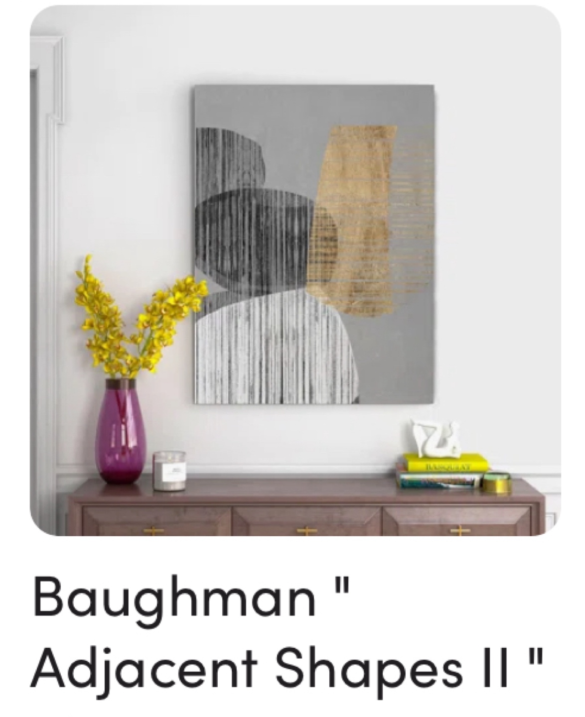 🥕Baughman Adjacent Shapes II Wall Art