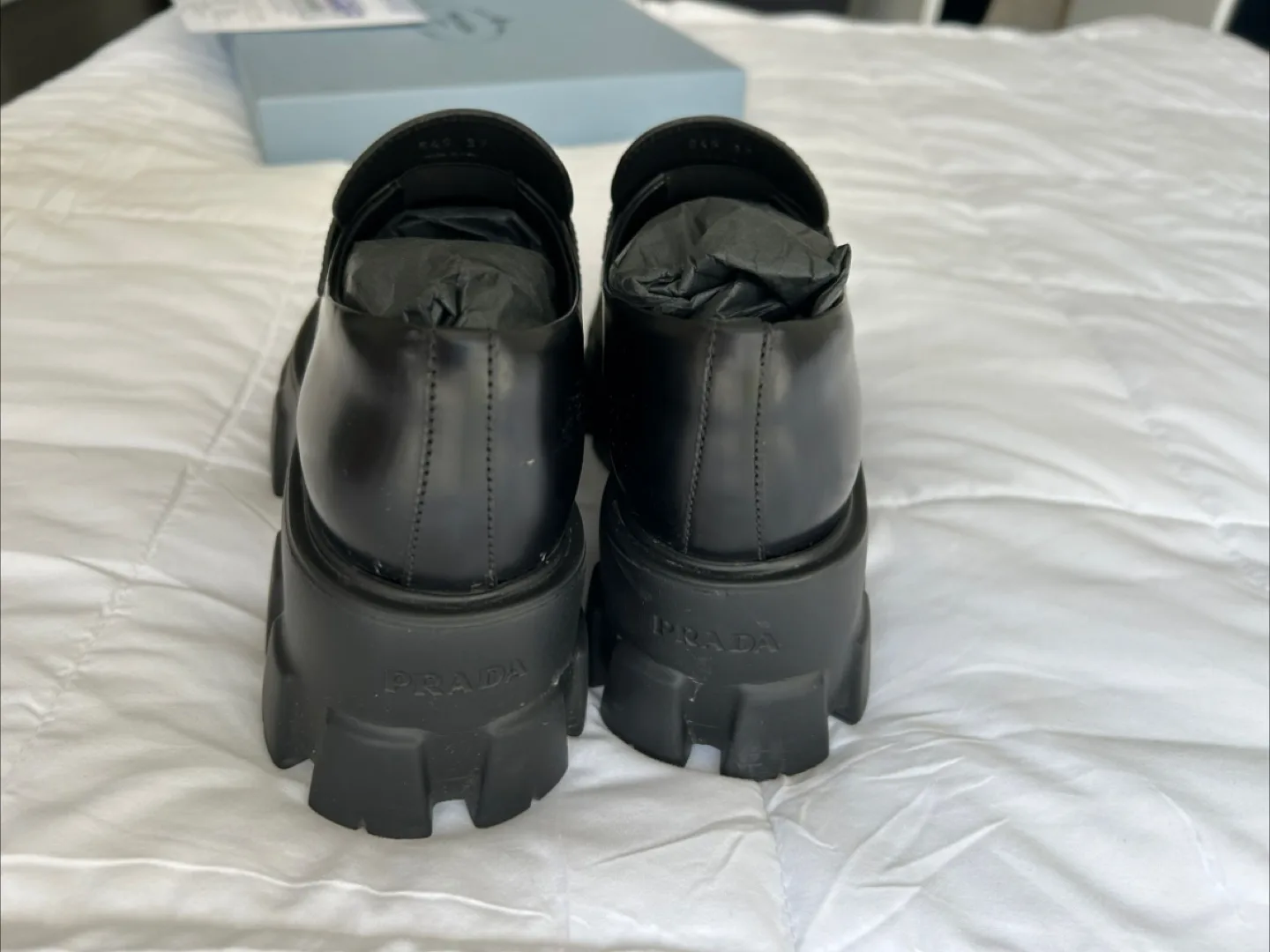 Prada Monolith Lug Sole Loafers image indicator(6)