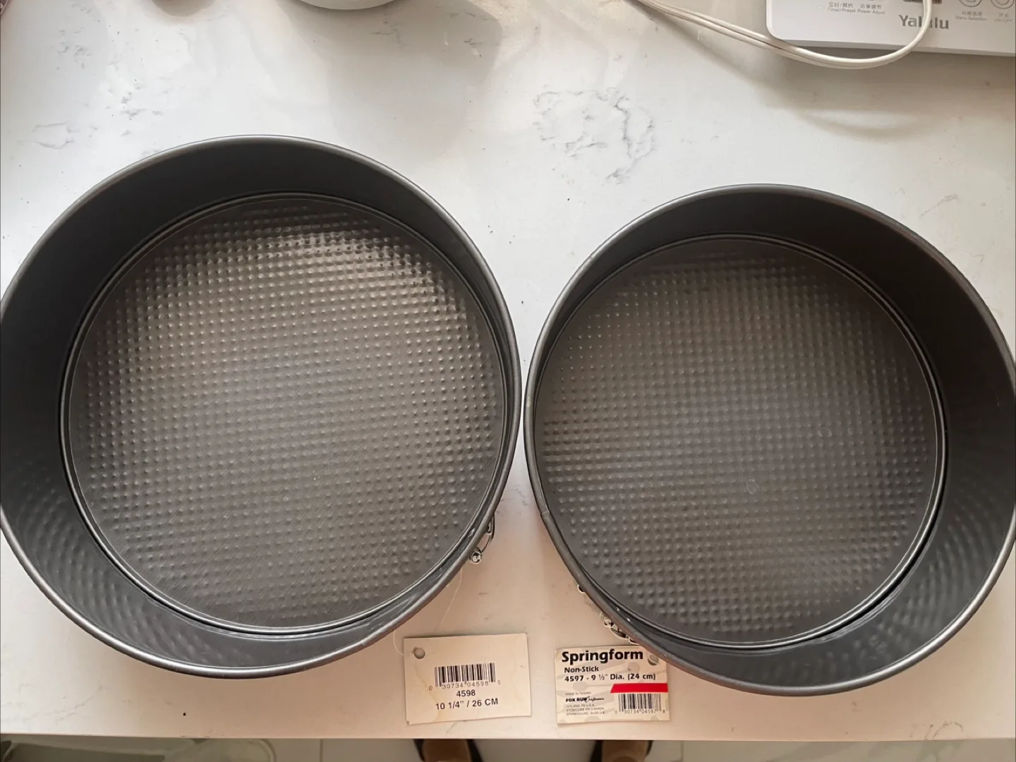 Springform Cake Pans - 9.5" & 10.25"